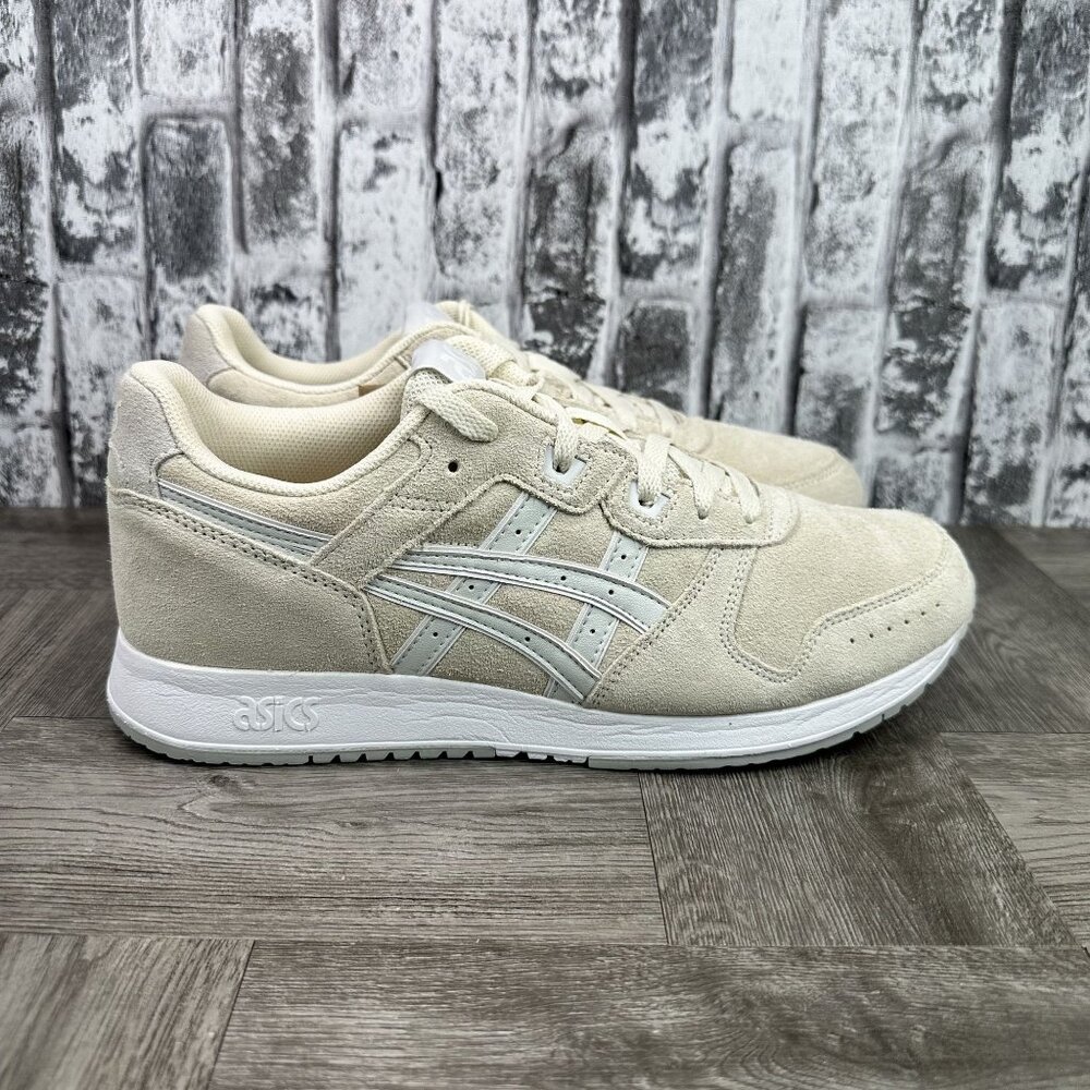 Asics Beige Suede Athletic Sneakers